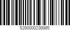 Código de barras (EAN, GTIN, SKU, ISBN): '5280000238985'