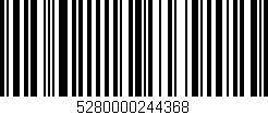 Código de barras (EAN, GTIN, SKU, ISBN): '5280000244368'