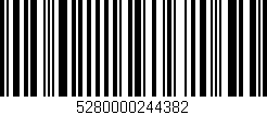 Código de barras (EAN, GTIN, SKU, ISBN): '5280000244382'