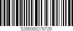 Código de barras (EAN, GTIN, SKU, ISBN): '5280000279728'
