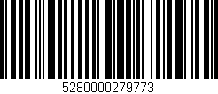 Código de barras (EAN, GTIN, SKU, ISBN): '5280000279773'