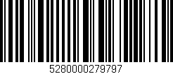 Código de barras (EAN, GTIN, SKU, ISBN): '5280000279797'