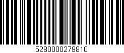 Código de barras (EAN, GTIN, SKU, ISBN): '5280000279810'