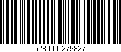 Código de barras (EAN, GTIN, SKU, ISBN): '5280000279827'