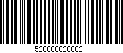 Código de barras (EAN, GTIN, SKU, ISBN): '5280000280021'
