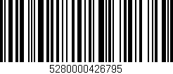 Código de barras (EAN, GTIN, SKU, ISBN): '5280000426795'