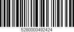 Código de barras (EAN, GTIN, SKU, ISBN): '5280000492424'