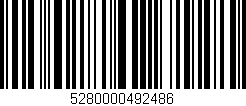 Código de barras (EAN, GTIN, SKU, ISBN): '5280000492486'