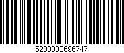 Código de barras (EAN, GTIN, SKU, ISBN): '5280000696747'