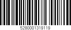 Código de barras (EAN, GTIN, SKU, ISBN): '5280001319119'