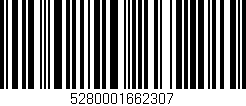 Código de barras (EAN, GTIN, SKU, ISBN): '5280001662307'