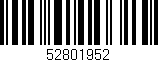 Código de barras (EAN, GTIN, SKU, ISBN): '52801952'