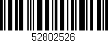 Código de barras (EAN, GTIN, SKU, ISBN): '52802526'