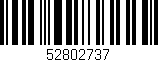 Código de barras (EAN, GTIN, SKU, ISBN): '52802737'