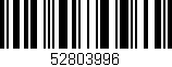 Código de barras (EAN, GTIN, SKU, ISBN): '52803996'