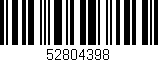 Código de barras (EAN, GTIN, SKU, ISBN): '52804398'
