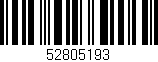 Código de barras (EAN, GTIN, SKU, ISBN): '52805193'