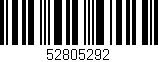 Código de barras (EAN, GTIN, SKU, ISBN): '52805292'