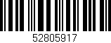 Código de barras (EAN, GTIN, SKU, ISBN): '52805917'