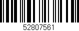 Código de barras (EAN, GTIN, SKU, ISBN): '52807561'