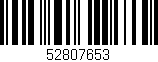 Código de barras (EAN, GTIN, SKU, ISBN): '52807653'