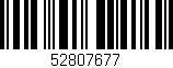 Código de barras (EAN, GTIN, SKU, ISBN): '52807677'