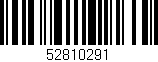 Código de barras (EAN, GTIN, SKU, ISBN): '52810291'