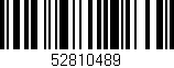 Código de barras (EAN, GTIN, SKU, ISBN): '52810489'