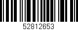 Código de barras (EAN, GTIN, SKU, ISBN): '52812653'