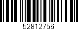 Código de barras (EAN, GTIN, SKU, ISBN): '52812756'