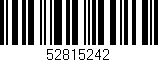 Código de barras (EAN, GTIN, SKU, ISBN): '52815242'