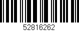 Código de barras (EAN, GTIN, SKU, ISBN): '52816262'