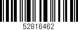 Código de barras (EAN, GTIN, SKU, ISBN): '52816462'