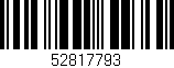 Código de barras (EAN, GTIN, SKU, ISBN): '52817793'