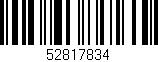Código de barras (EAN, GTIN, SKU, ISBN): '52817834'