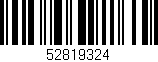 Código de barras (EAN, GTIN, SKU, ISBN): '52819324'