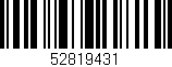Código de barras (EAN, GTIN, SKU, ISBN): '52819431'