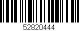 Código de barras (EAN, GTIN, SKU, ISBN): '52820444'