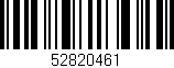 Código de barras (EAN, GTIN, SKU, ISBN): '52820461'