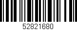 Código de barras (EAN, GTIN, SKU, ISBN): '52821680'