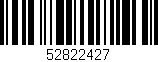 Código de barras (EAN, GTIN, SKU, ISBN): '52822427'