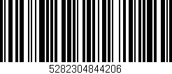 Código de barras (EAN, GTIN, SKU, ISBN): '5282304844206'