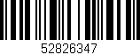 Código de barras (EAN, GTIN, SKU, ISBN): '52826347'