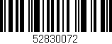 Código de barras (EAN, GTIN, SKU, ISBN): '52830072'