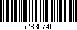 Código de barras (EAN, GTIN, SKU, ISBN): '52830746'