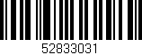 Código de barras (EAN, GTIN, SKU, ISBN): '52833031'