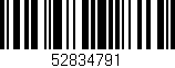 Código de barras (EAN, GTIN, SKU, ISBN): '52834791'