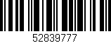 Código de barras (EAN, GTIN, SKU, ISBN): '52839777'