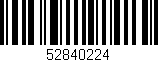 Código de barras (EAN, GTIN, SKU, ISBN): '52840224'