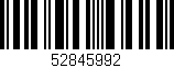 Código de barras (EAN, GTIN, SKU, ISBN): '52845992'